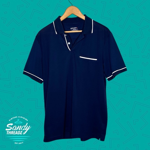 UNTUCKit Navy Polo Shirt - Picture 3 of 6